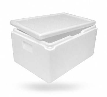 Caixa térmica de poliestireno expandido GN1/1 Gastronorm 58 litros, para transporte de alimentos (1 unidade)