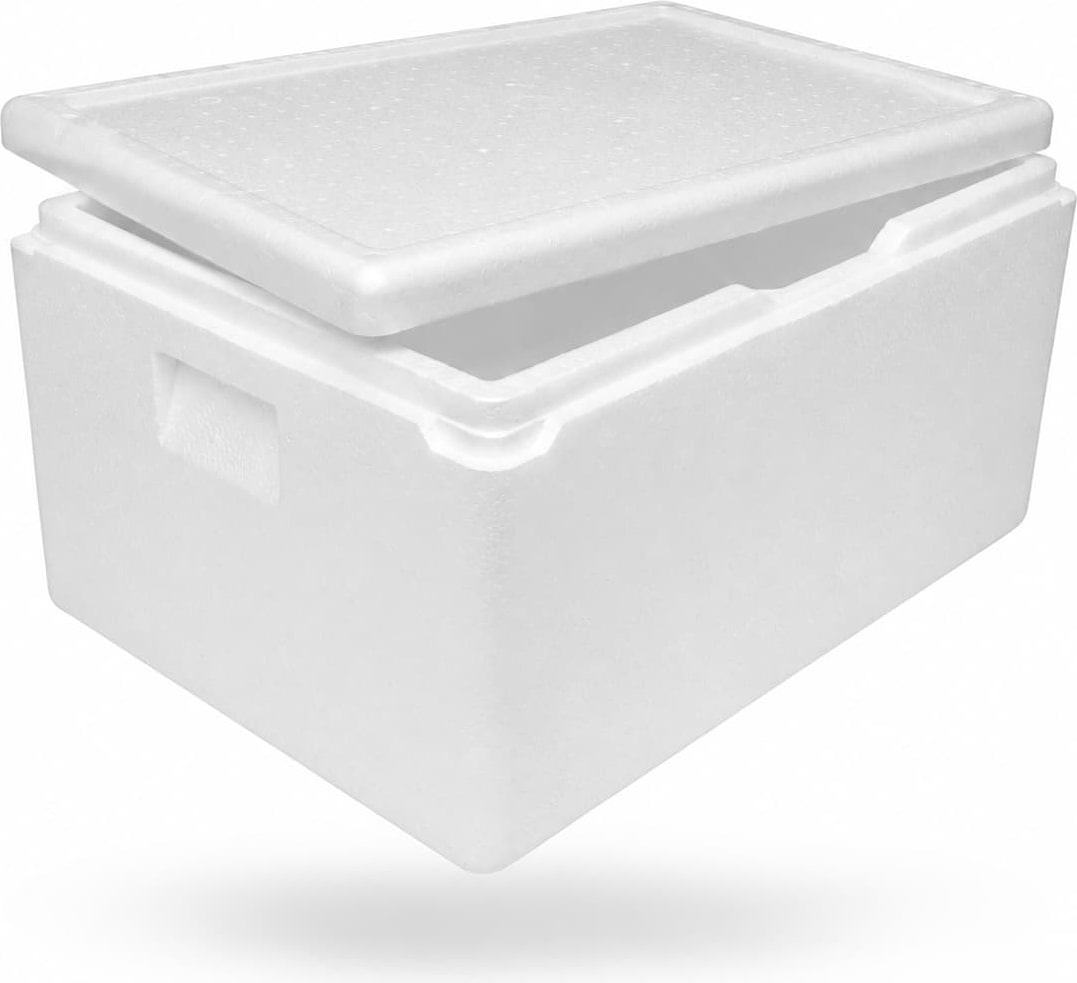 Caixa térmica de poliestireno expandido GN1/1 Gastronorm 58 litros, para transporte de alimentos (1 unidade)