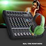 thumbnail of Table De Mixage 6 Canaux Avec Alimentation 48V Connexion Bluetooth USB MP3 YONIS