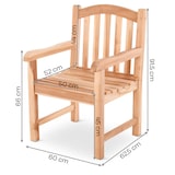 thumbnail of Gartenstuhl Teakholz XL, Teakholz-Sessel, runde Rückenlehne, Belastbarkeit 130 kg, langlebig, massiv & robust, Raburg Lana