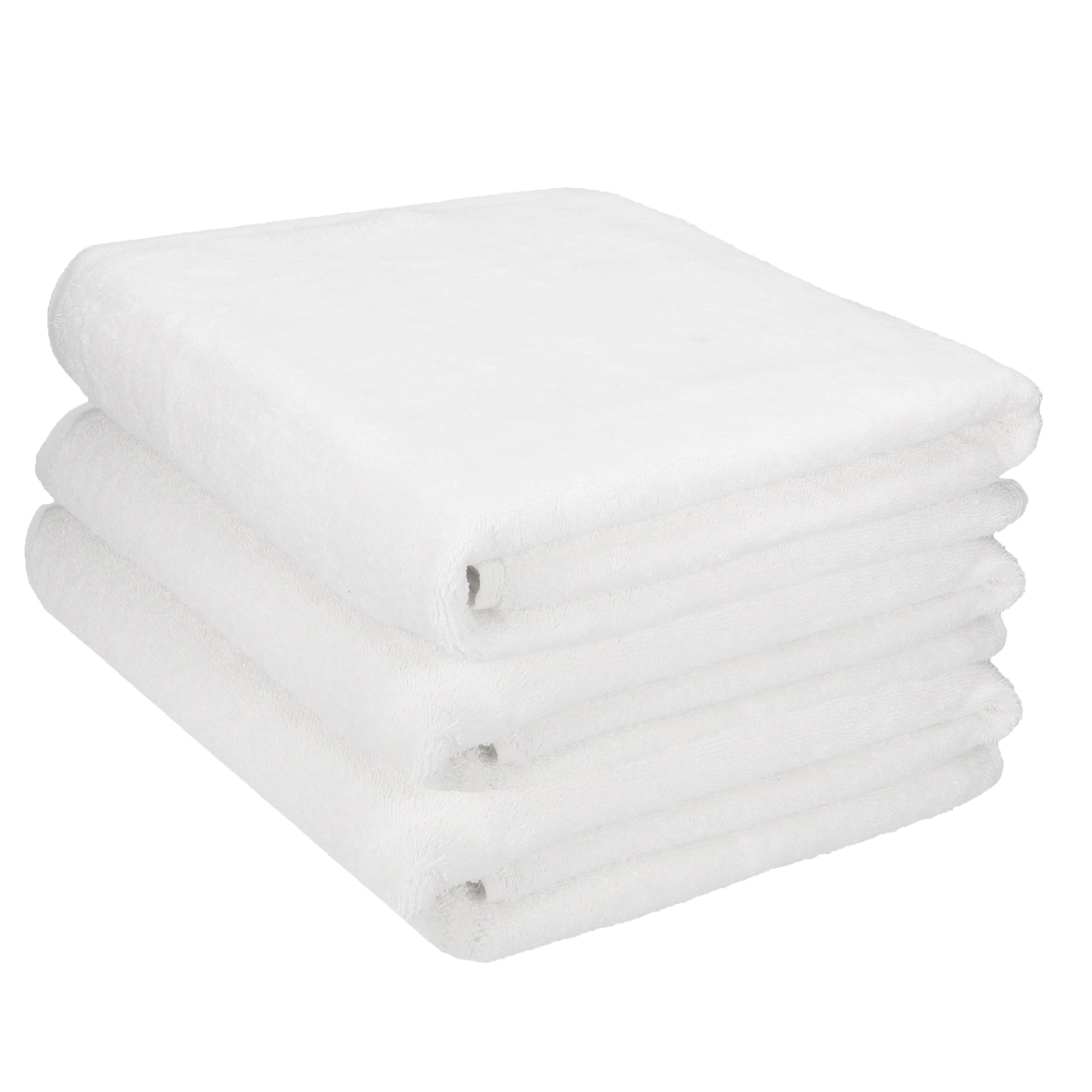 Betz Badetuch 3-tlg. Set groß XXL Badetücher Saunatuch DRESDEN 100% Baumwolle Größe 100 cm x 200 cm Farbe weiß