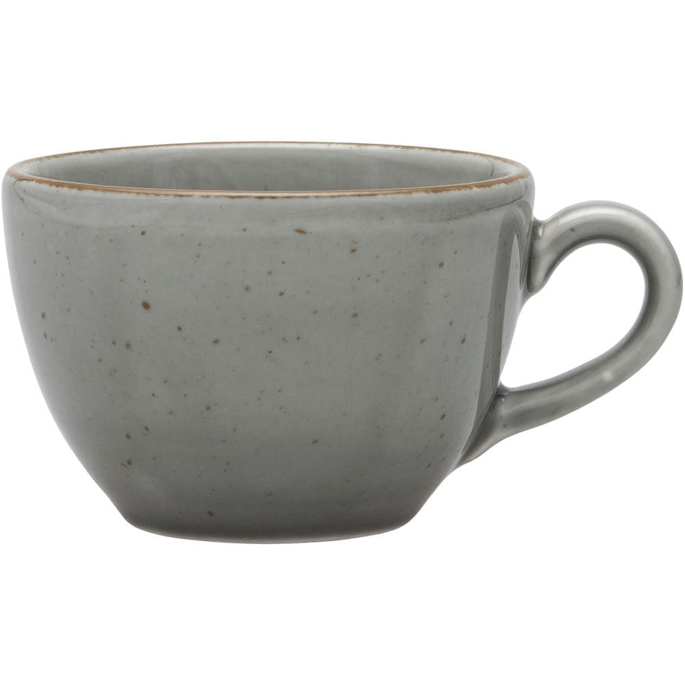 Lubiana Set 12 Obertassen, Serie Aida, grau, braun gesprenkelt, 180 ml