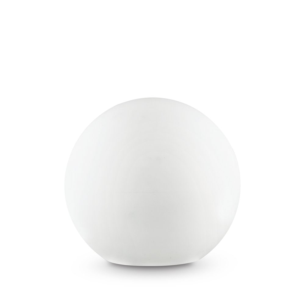 sole pt1 big, weiße stehlampe aus kunststoff für den außenbereich, ideal lux
