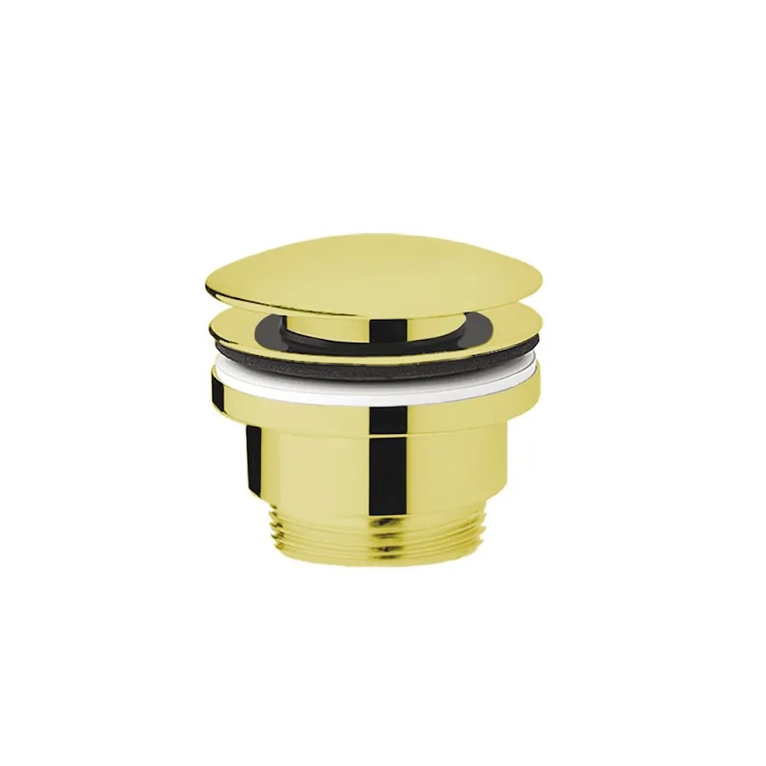 Ablaufventil Pop-Up, Stöpsel Gold, Ablaufgarnitur für Abfluss