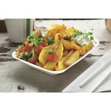 thumbnail of Vegware composteerbare bagasse fritesbakjes 17,5cm