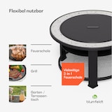 thumbnail of Merano Circolo 3-in-1-Feuerschale mit Grillfunktion als Tisch nutzbar 87 cm Durchmesser Hellgrau