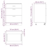 thumbnail of vidaXL Küchenunterschrank Lyon Weiß Holzwerkstoff