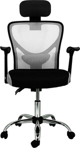 thumbnail of Sillas de oficina con asiento textil color Gris. Modelo Carla