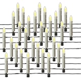 thumbnail of LED Weihnachtskerzen Lichterkette Weihnachtsbaum 30 Baumkerzen 11,6m Außen