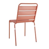 thumbnail of Chaises à lattes en acier Bolero terracotta (lot de 4)