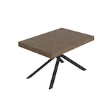 thumbnail of Niket ausziehbarer Nussbaumtisch 120/380x90 cm mit anthrazitfarbenen Beinen