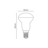 thumbnail of Lampadina a led semi bulbo bianco 6W E14 3000K