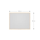 thumbnail of Allboards Hellgrau Pinnwand mit Holz Rahmen 100x80cm Korktafel Korkwand Pinnwand Kork Hellgrau Oberfläche