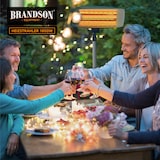 thumbnail of Brandson Heizstrahler mit Fernbedienung für Terrasse - Wärmelampe Terrassenheizstrahler - 3 Leistungsstufen - LED Power-Indikator