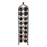 thumbnail of Biscottini Botellero para vino - Botellero metálico para vino - Expositor para vino con capacidad para 16 botellas - Botellero de hierro 105x25 cm