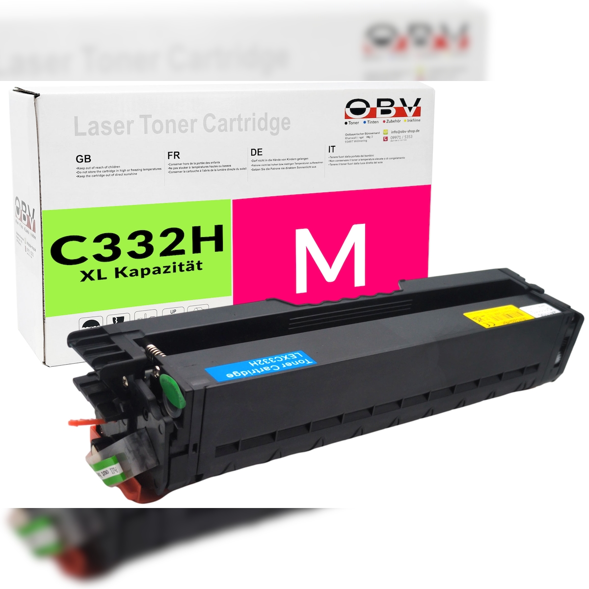 OBV kompatibler Toner für Lexmark C332HM0 für C3326dw & MC3326adwe Magenta