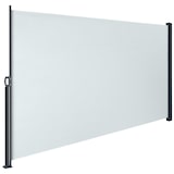 thumbnail of tectake toldo lateral enrollable impermeable acero recubierto gris 300x9x180 cm protección viento lluvia
