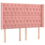 thumbnail of vidaXL Boxspringbett mit Matratze & LED Rosa 140x190 cm Samt