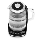 thumbnail of Chaleira elétrica de vidro, 1,5 L, ajustável de 70–100 °C, base giratória 360°