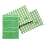 thumbnail of Benetton - Set van 3 servetten en theedoeken (1 badstof 50x50cm + 2 servetten) 100% groen katoen