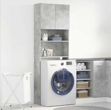 thumbnail of vidaXL Waschmaschinenschrank Betongrau 64x24x190 cm Holzwerkstoff