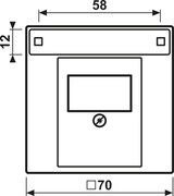 thumbnail of Jung Abdeckung Schriftfeld alu AL 2969 T NA AL2969TNA
