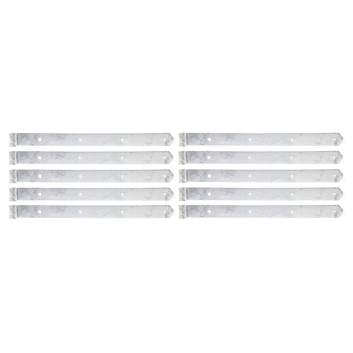 Alberts 845179 Ladenband, gerade, Abschluss abgerundet, feuerverzinkt, Rolle Ø13 mm, Größe 500 x 40 mm, 10er Set
