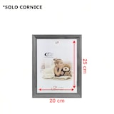 thumbnail of Cornice Portafoto 20x25 cm in Legno Grigio Verticale da Parete con Pannello MDF Vetro Crilex Foto Quadri Decorazioni Regalo