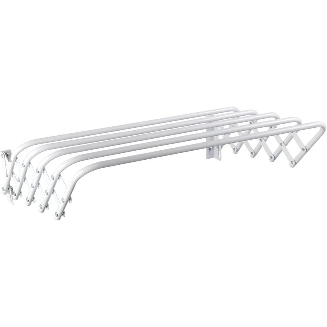 Varal extensível de metal para parede, suporte dobrável para pendurar roupas, toalhas, casa interna e externa