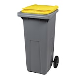 thumbnail of ROSSIGNOL Poubelle conteneur 2 roues 120L KOROK gris/jaune