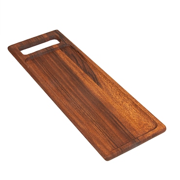 Garcia de Pou 12 unità - Piastra di Presentazione Rettangolare 48X16X1,5 cm Legno Naturale