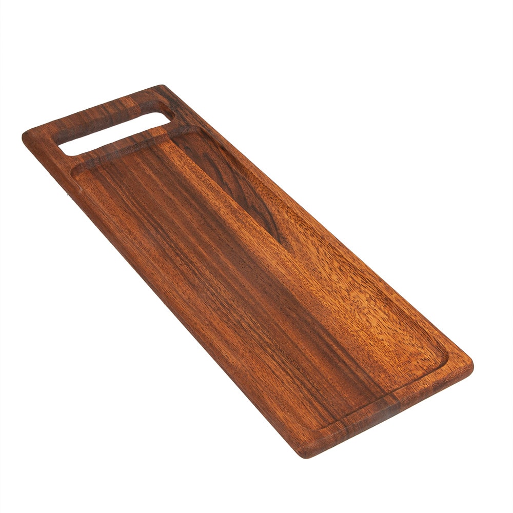 Garcia de Pou 12 unità - Piastra di Presentazione Rettangolare 48X16X1,5 cm Legno Naturale