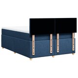 thumbnail of vidaXL Boxspringbett mit Matratze Blau 160x200 cm Stoff