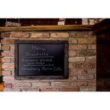 thumbnail of Magnetische Kreidetafel - Magnettafel mit Holzrahmen / Grau 65x65cm