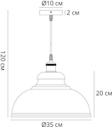 thumbnail of ARTE LAMP Flache Deckenleuchte mit elegantem Design, perfekt als Hängelampe oder formschöne Pendelleuchte, moderne Hängeleuchte und dezente Deckenl
