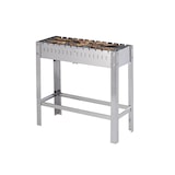 thumbnail of METRO PROFESSIONAL Holzkohlegrill rechteckig Karasu, Grillfläche 78 x 29 cm, inkl.12 Spieße, Edelstahl, silber