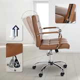 thumbnail of Bureaustoel Ashland kunstleer licht bruin