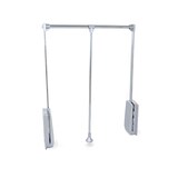thumbnail of Emuca 9283811 Penderie rabattable pour armoire Hang, 600 830, Chromé, Acier et Plastique.