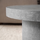 thumbnail of Couchtisch 60x60x30 cm Grau Sofatisch in Beton-Optik Modern, Design Wohnzimmertisch Rund, Loungetisch in Pilz-Form, Kaffeetisch Beistelltisch