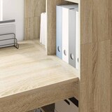 thumbnail of vidaXL Schreibtisch Sonoma-Eiche 122 x 67 x 145 cm Holzwerkstoff