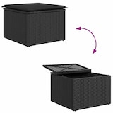 thumbnail of vidaXL Garten-Sofa-Set 6 pcs Schwarz 184 x 62 x 85 cm Poly Rattan