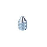thumbnail of Verzinkt Madenschraube Spitze Türgriffschraube Stahl Wurmschraube M6x9mm DIN 914
