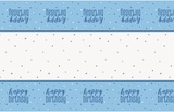 thumbnail of Tischdecke blau & silber Happy Birthday