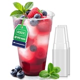 thumbnail of Inoverse 400 stk Trinkbecher, 400ml Plastikbecher, Transparent Einwegbecher 0,4l