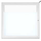 thumbnail of Danieli Store | Tablón de anuncio con cerradura | Tablon magnético de aluminio para exterior, con puerta abatible y panel personalizado (2xA4 LED)