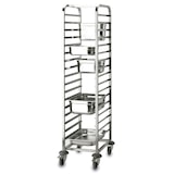 thumbnail of LACOR 66118 Schalenwagen, 18/10 staal, 17 plateaus, GN 2/1