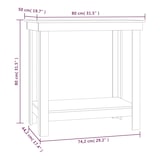 thumbnail of vidaXL Werkbank 80x50x80 cm massief grenenhout