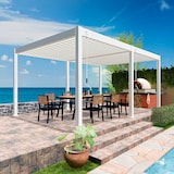 thumbnail of Weide Deluxe | Pergola Voll Aluminium freistehend | 3 x 6 M | Lamellendach weiß