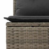 thumbnail of vidaXL Garten-Sofa-Set mit Speicher 8 pcs Grau Poly Rattan