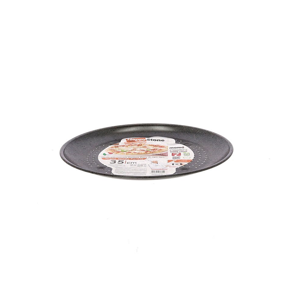 Mamù ronde bakplaat, antiaanbaklaag, aluminium, 7 lagen, PFOA-vrij, krasbestendig, gemaakt in Italië, 35 cm